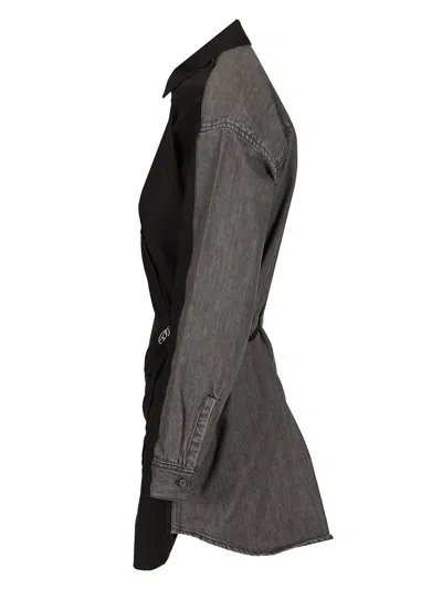 Diesel D Elphi Den Dress Woman In Black Cotton In Black