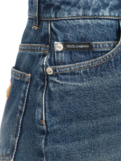 Dolce & Gabbana Denim Mini Skirt Skirts Blue