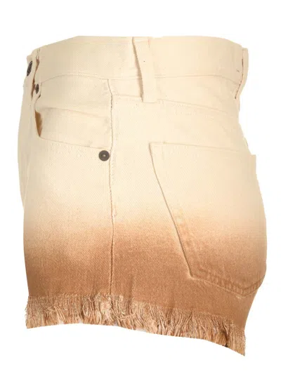 Alanui Bright Hues Denim Shorts Clothing In Neutral