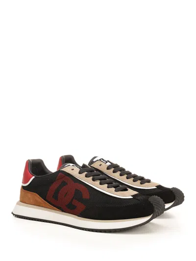 Dolce & Gabbana Dg Cushion Sneaker Sneakers Multicolor In Black