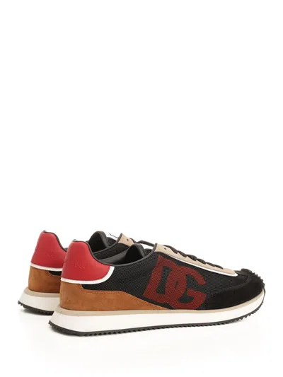 Dolce & Gabbana Dg Cushion Sneaker Sneakers Multicolor In Black