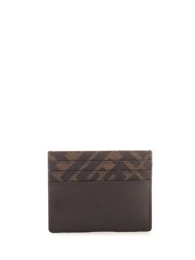 Fendi Diagonal Wallets Brown