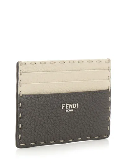 Fendi Diagonal Wallets Brown