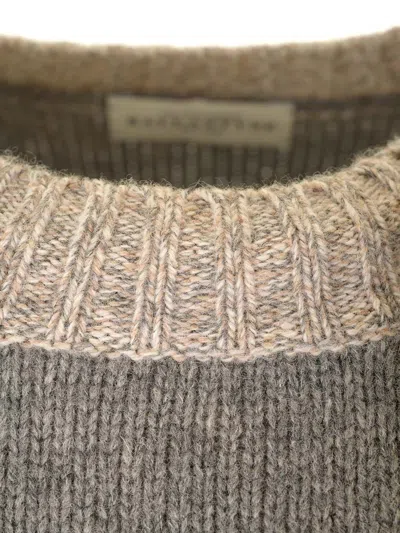 Ballantyne Grey Argyle Sweater In Gray