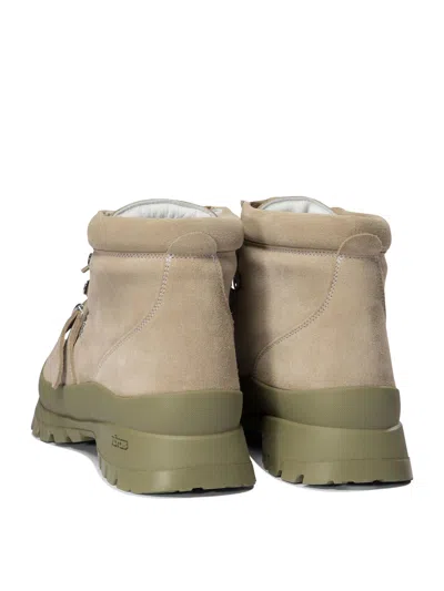 Nonnative X Diemme Buckle-strap Lace-up Boots In Green