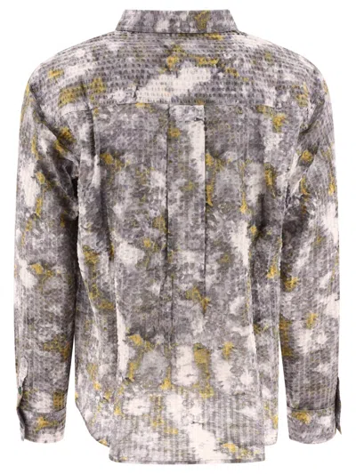 Brain Dead Distorted Heat Print Long-sleeved Shirt