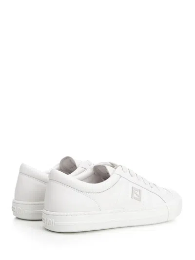 Fendi Valentino Garavani Multicolor Fabric And Mesh True Act Sneakers In White