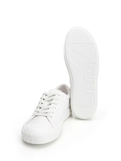 Fendi Valentino Garavani Multicolor Fabric And Mesh True Act Sneakers In White