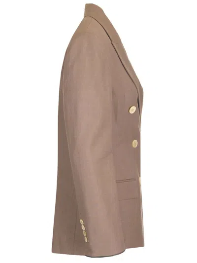 Brunello Cucinelli Double-breasted Blazer Jackets Brown
