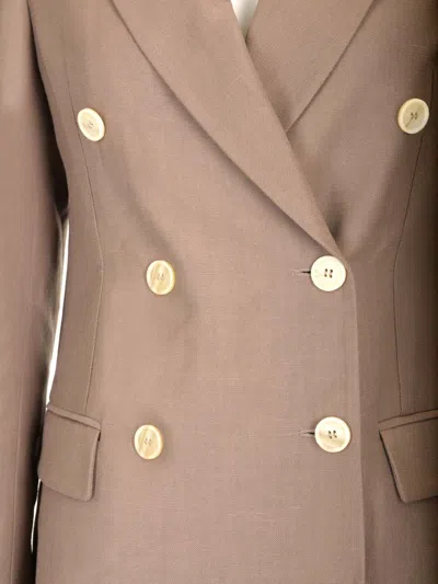 Brunello Cucinelli Double-breasted Blazer Jackets Brown