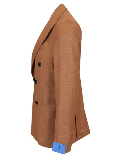 Guarinucci Blazer Doppio Petto Lana Opsak Verde