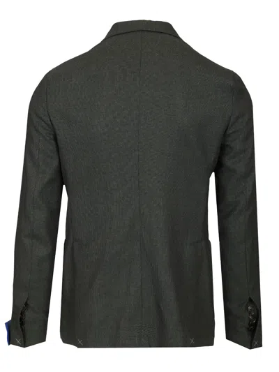 Guarinucci Blazer Doppio Petto Lana Opsak Verde