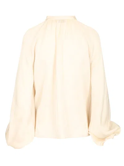 Filippa K Draped Blouse Shirts White