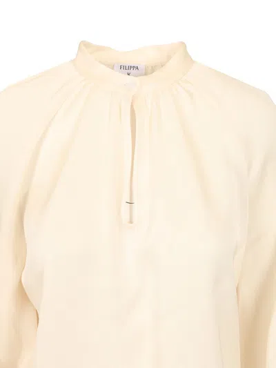 Filippa K Draped Blouse Shirts White