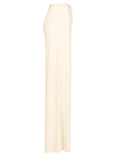 Rick Owens Farrah Trousers White In Neutral