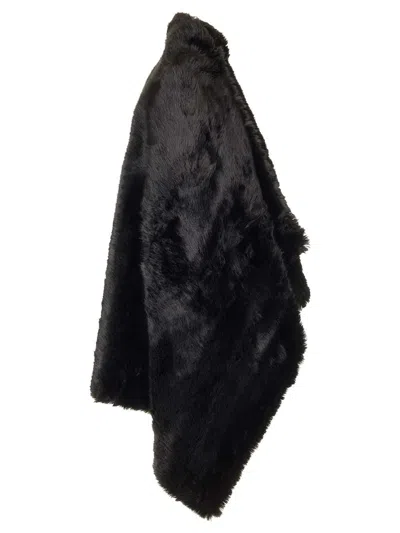 Balenciaga Deconstructed Asymmetric Faux Fur Jacket