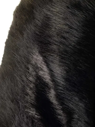 Balenciaga Deconstructed Asymmetric Faux Fur Jacket