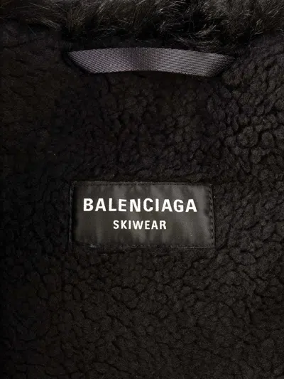 Balenciaga Deconstructed Asymmetric Faux Fur Jacket