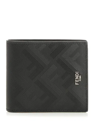 Fendi Diagonal Wallet Wallets Black