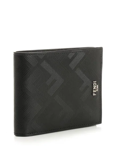 Fendi Diagonal Wallet Wallets Black