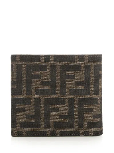 Fendi Diagonal Wallet Wallets Brown In Brown