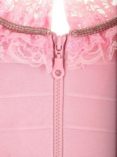 Self Portrait Residency Christopher Kane Residency Viscose Dress In Pink