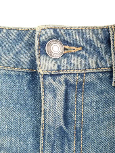 Alexander Mcqueen Flared Leg Jeans Light Blue In Blue