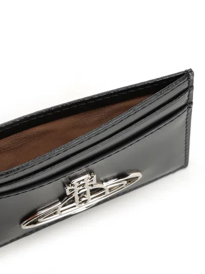Vivienne Westwood Flat Card Holder Small Leather Goods Black