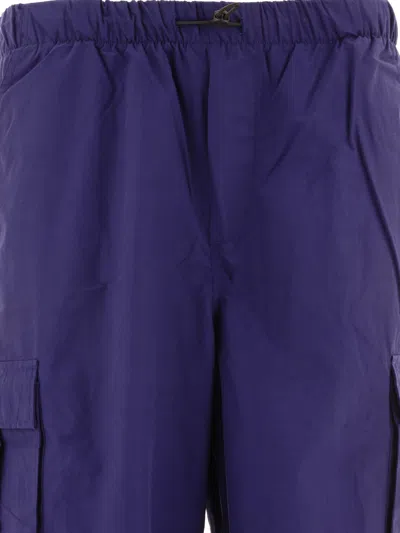 Brain Dead Flight Logo-patch Trousers In Blue