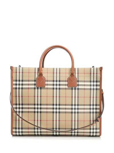 Burberry Freya Handbags Beige