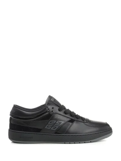 Givenchy G Move Low-top Sneakers In Calf Leather In Black