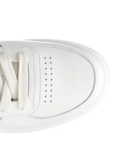 Givenchy G Move White Low Top Sneakers With Logo Detail On The Side In Leather Man