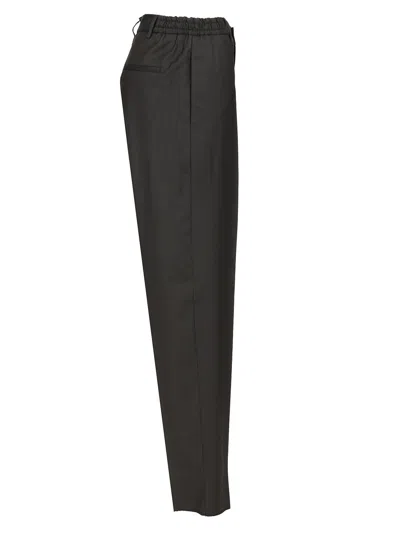 Tagliatore Garcon Con Elastico Tela Trousers Black In Black