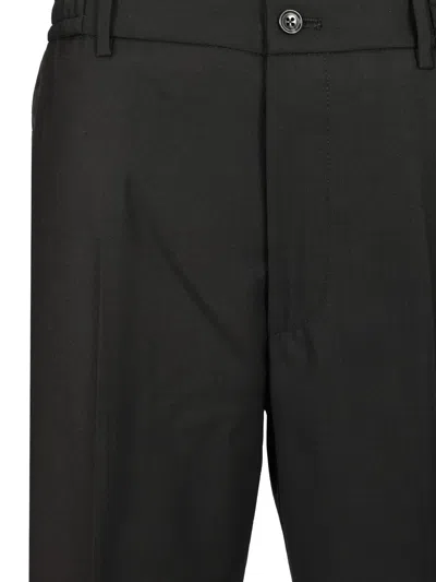 Tagliatore Garcon Con Elastico Tela Trousers Black In Black