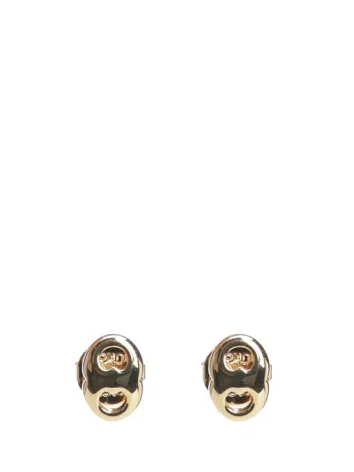 Tory Burch Gemini Link Stud Earrings Jewelry Gold In Gold