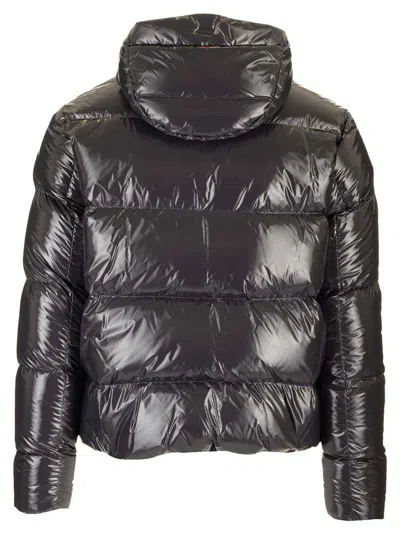 Herno Long-sleeved Down Jacket In Gray