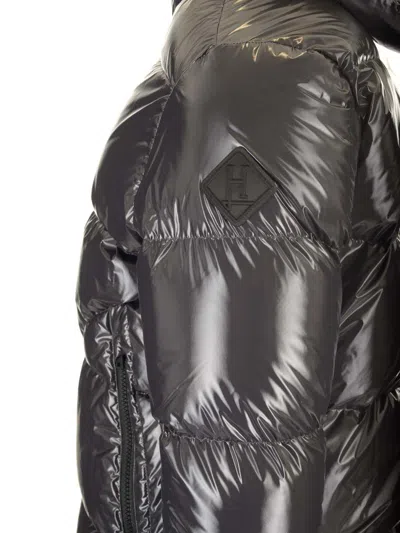 Herno Long-sleeved Down Jacket In Gray