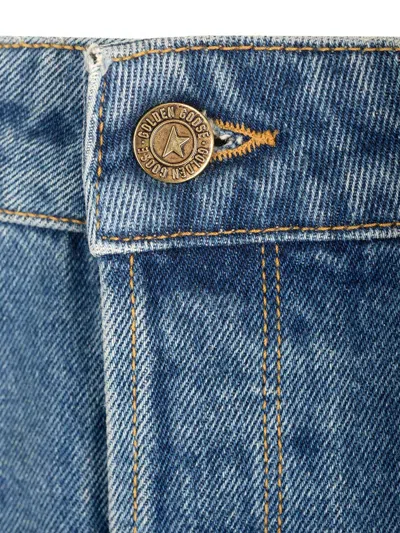 Golden Goose Golden Happy Stone Washed Jeans In Multi
