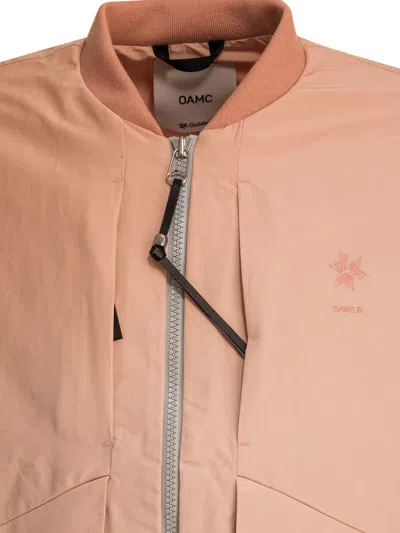 Goldwin Zip-fastening Panelled Bomber Jacket In Pink