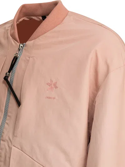 Goldwin Zip-fastening Panelled Bomber Jacket In Pink