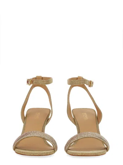 Michael Kors Sandal "carrie" In Gold