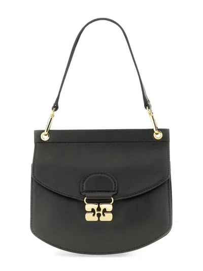 Ganni Small Shoulder Bag With Adjustable Strap And Gold-tone Hardware