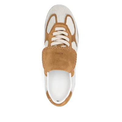 Alohas Tb.490 Club Soft Tan Leather Sneakers Shoes In Brown