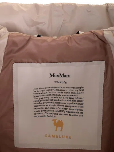 Max Mara The Cube Beige Gringo Down Jacket In Neutral