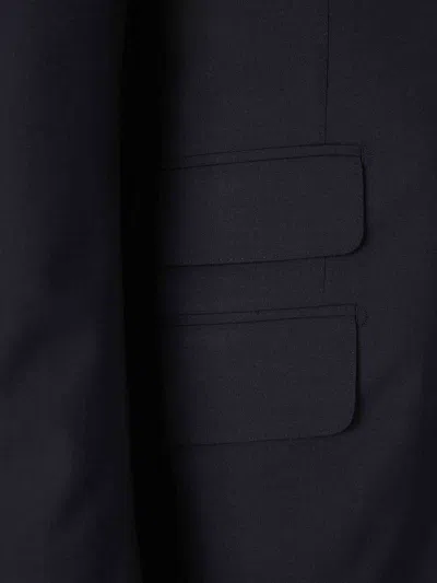 Tom Ford Plain Wool Suit In Blue