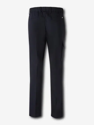 Herno Drawstring Cargo Trousers In Black