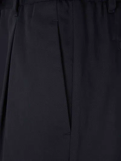 Herno Drawstring Cargo Trousers In Black