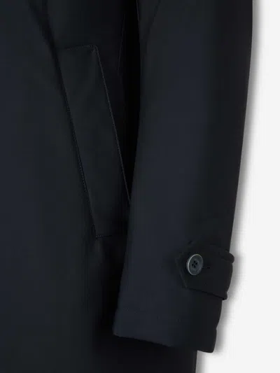 Herno Medium-length Structured Coat With Button-up Front