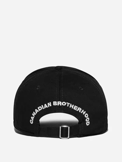 Dsquared2 Dsquared Men Hat Wit Logo In Black