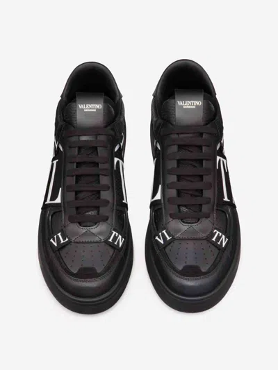Valentino Garavani Vltn Ribbon Sneakers In Black